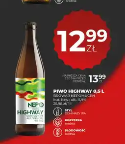 Duży Ben Piwo Highway Browar Nepomucen oferta
