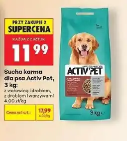 Biedronka Karma dla psa Activ Pet oferta