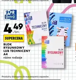 Biedronka Blok rysunkowy A4 Oxford oferta