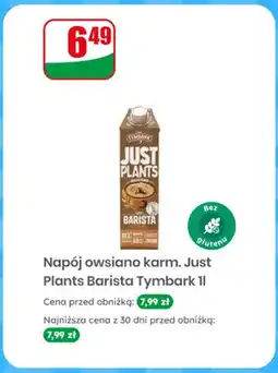 Dino Napój owsiano-karmelowy Tymbark Just Plants Barista oferta