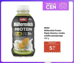 Dino Napój mleczny Müller Müllermilch Protein o smaku wafelka pistacjowego oferta