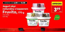 Biedronka Jogurt skyr naturalny z topperem owoce Fruvita oferta