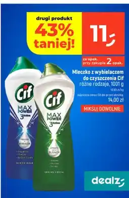 Dealz Mleczko z wybielaczem do czyszczenia Cif Spring Fresh oferta