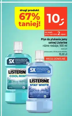 Dealz Płyn do płukania jamy ustnej Listerine Cool Mint oferta