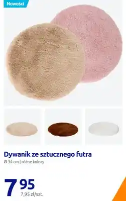 Action Dywanik ze sztucznego futra Ø 34 cm oferta