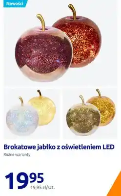Action Brokatowe jabłko z oświetleniem LED oferta