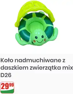 Dino Koło nadmuchiwane z daszkiem zwierzątka mix D26 oferta
