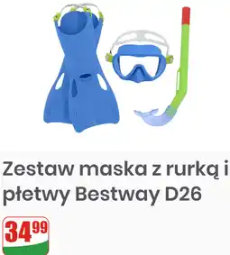 Dino Zestaw maska z rurką i płetwy Bestway D26 oferta