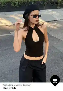Bershka Top halter z otwartym dekoltem Bershka oferta
