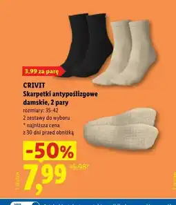 Lidl Skarpetki antypoślizgowe damskie Crivit 2-pak oferta