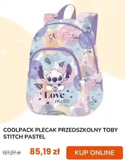 taniaksiazka.pl Plecak przedszkolny Coolpack Toby Stitch Pastel oferta