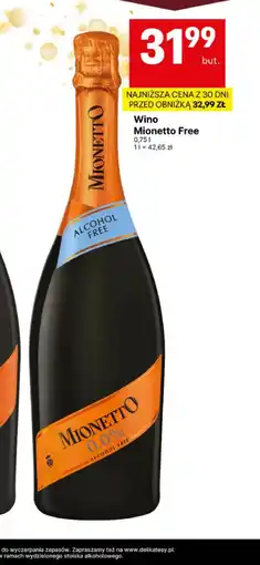 Delikatesy Centrum Wino Mionetto oferta