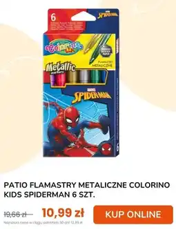 taniaksiazka.pl Flamastry metaliczne Patio Colorino Kids Spiderman oferta