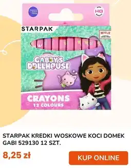 taniaksiazka.pl Kredki woskowe Starpak Koci Domek Gabi oferta
