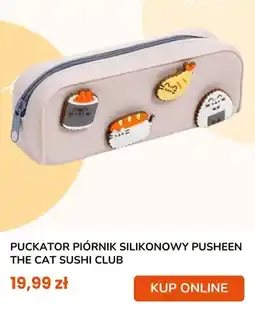 taniaksiazka.pl Piórnik silikonowy Puckator Pusheen The Cat Sushi Club oferta