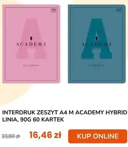 taniaksiazka.pl Zeszyt A4 Interdruk Academy Hybrid linia 60 kartek oferta