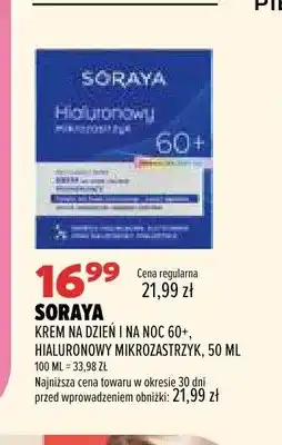 Drogerie Natura Krem na dzień i na noc 60+ Soraya Hialuronowy Mikrozastrzyk oferta