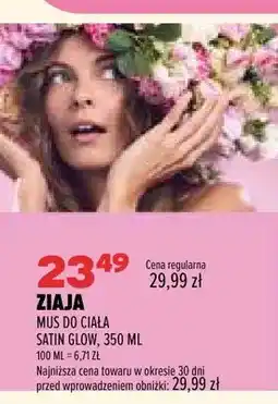 Drogerie Natura Mus do ciała Ziaja Satin Glow oferta