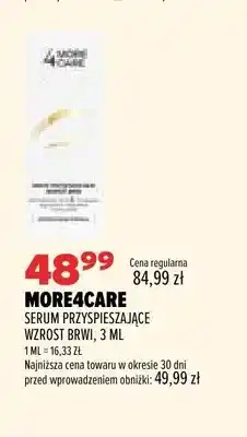 Drogerie Natura Serum przyspieszające wzrost brwi More4Care oferta