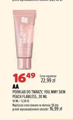 Drogerie Natura Podkład do twarzy AA You.mmy Skin Peach Flawless oferta