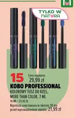 Drogerie Natura Kolorowy tusz do rzęs Kobo Professional More Than Color oferta