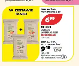 Drogerie Natura Chusteczki uniwersalne Natura oferta