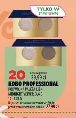 Drogerie Natura Podwójna paleta cieni Kobo Professional Midnight Velvet oferta