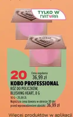 Drogerie Natura Róż do policzków Kobo Professional Blushing Heart oferta