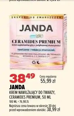Drogerie Natura Krem nawilżający do twarzy Janda Ceramides Premium oferta