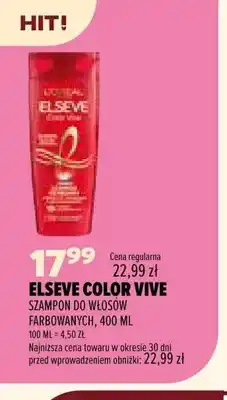 Drogerie Natura Szampon do włosów Elseve Color Vive oferta