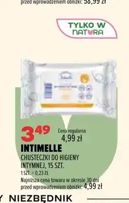 Drogerie Natura Chusteczki do higieny intymnej Intimelle 15 szt oferta