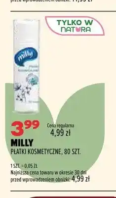 Drogerie Natura Płatki kosmetyczne Milly 80 szt oferta