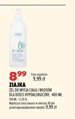 Drogerie Natura Żel do mycia ciała i włosów dla dzieci hypoalergiczny Ziajka oferta