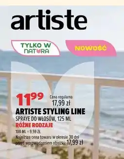 Drogerie Natura Spray do włosów Artiste Styling Line oferta