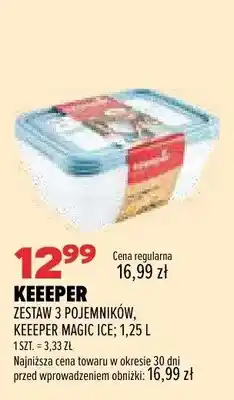 Drogerie Natura Zestaw 3 pojemników Keeeper Magic Ice oferta