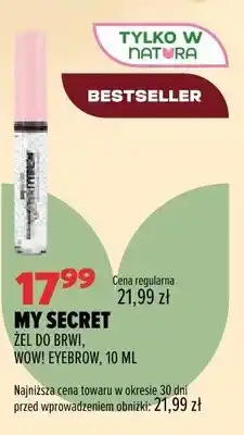 Drogerie Natura Żel do brwi My Secret Wow! Eyebrow oferta