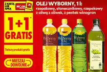 Biedronka Olej Wyborny rzepakowy, słonecznikowy, rzepakowy z oliwą z oliwek, z pestek winogron oferta