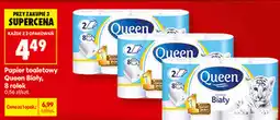 Biedronka Papier toaletowy Queen Biały, 8 rolek oferta