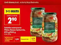 Biedronka Sałatka warzywna Pikles Nasza Spiżarnia oferta