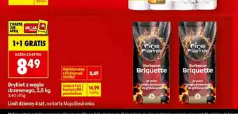Biedronka Brykiet z węgla drzewnego Fire Flame oferta