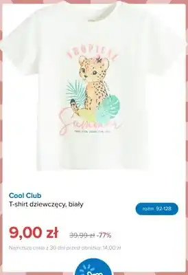 Smyk T-shirt dziewczęcy Cool Club biały oferta