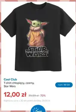 Smyk T-shirt chłopięcy Cool Club czarny Star Wars oferta