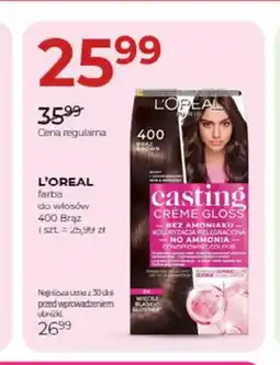 Jawa Drogerie Farba do włosów L'Oreal Paris Casting Crème Gloss 400 Brąz oferta