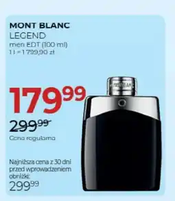 Jawa Drogerie Woda toaletowa męska Mont Blanc Legend oferta