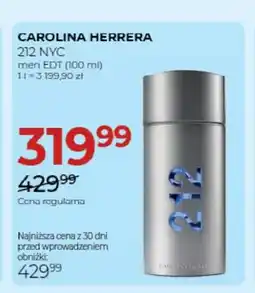 Jawa Drogerie Woda toaletowa męska Carolina Herrera 212 NYC oferta