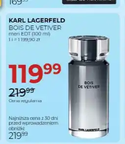Jawa Drogerie Woda toaletowa męska Karl Lagerfeld Bois de Vetiver oferta