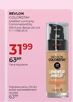 Jawa Drogerie Podkład do twarzy Revlon Colorstay Combination/Oily 250 Fresh Beige oferta