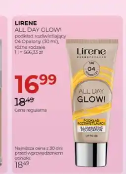 Jawa Drogerie Podkład rozświetlający do twarzy Lirene All Day Glow! 04 Opalony oferta