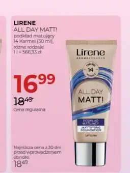 Jawa Drogerie Podkład matujący do twarzy Lirene All Day Matt! 14 Karmel oferta