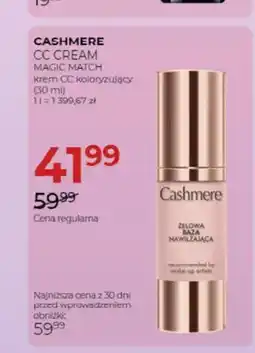 Jawa Drogerie Krem CC koloryzujący Cashmere CC Cream Magic Match oferta